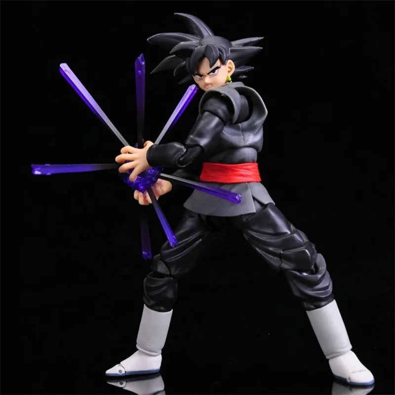 Hootanime: Black Goku 14 Cm Con Múltiples Accesorios